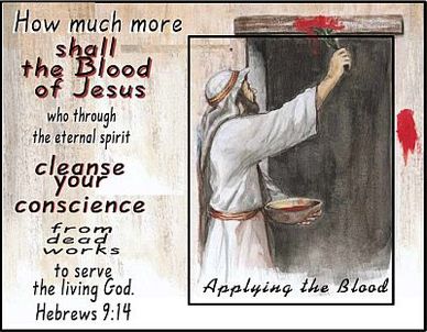 blood conscience christ god shall spirit much purge living through himself offered spot without eternal serve dead works who